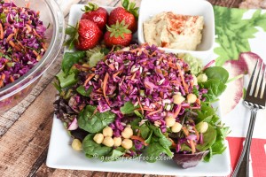 Red Cabbage Slaw Salad